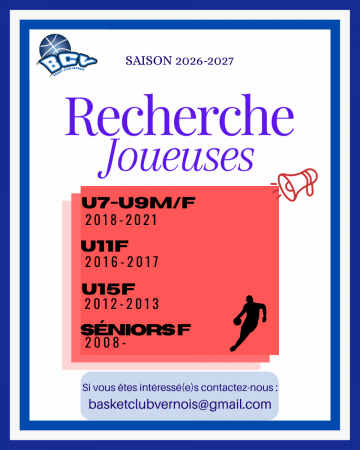 Recherche de joueuse saison 2026-2027