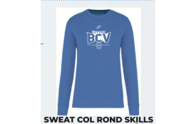 Sweat col rond skills adulte