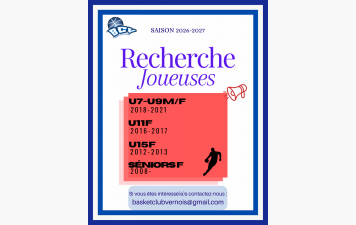 Recherche de joueuse saison 2026-2027